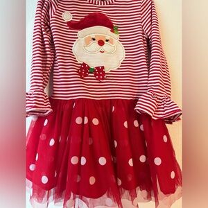 Bonnie Jean Red and White Santa Dress